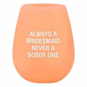 𝅺NEW! Silicone Bridesmaid Wine Glass